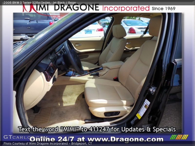 Jet Black / Beige 2008 BMW 3 Series 328xi Sedan