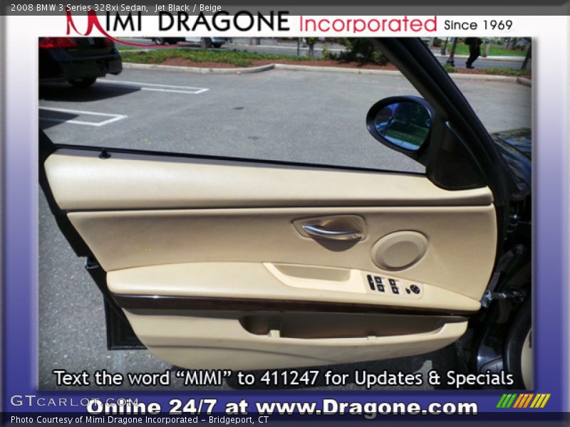 Jet Black / Beige 2008 BMW 3 Series 328xi Sedan