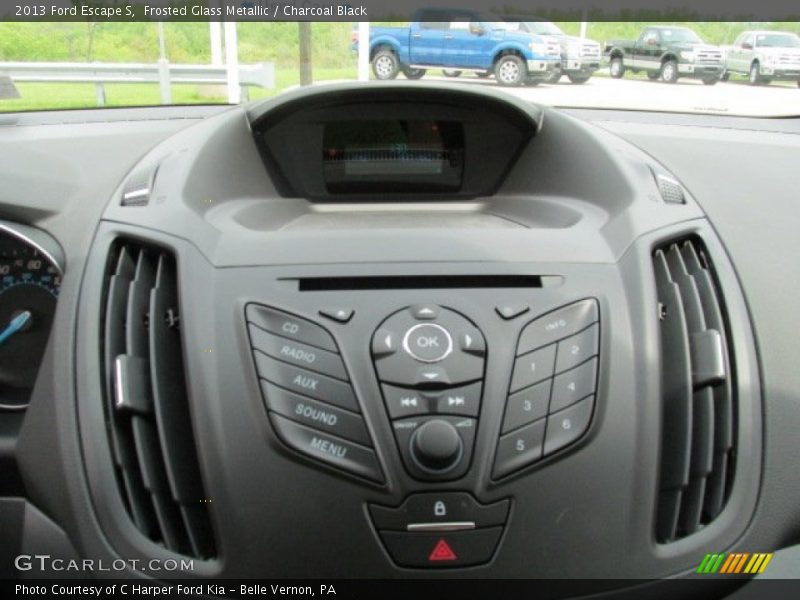 Frosted Glass Metallic / Charcoal Black 2013 Ford Escape S