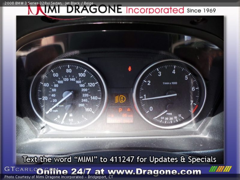 Jet Black / Beige 2008 BMW 3 Series 328xi Sedan