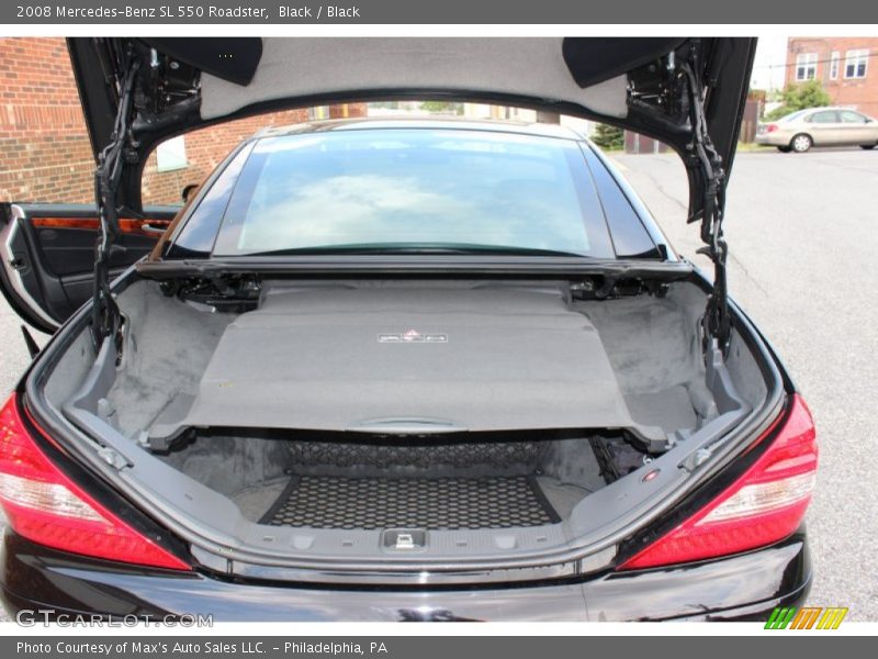 Black / Black 2008 Mercedes-Benz SL 550 Roadster