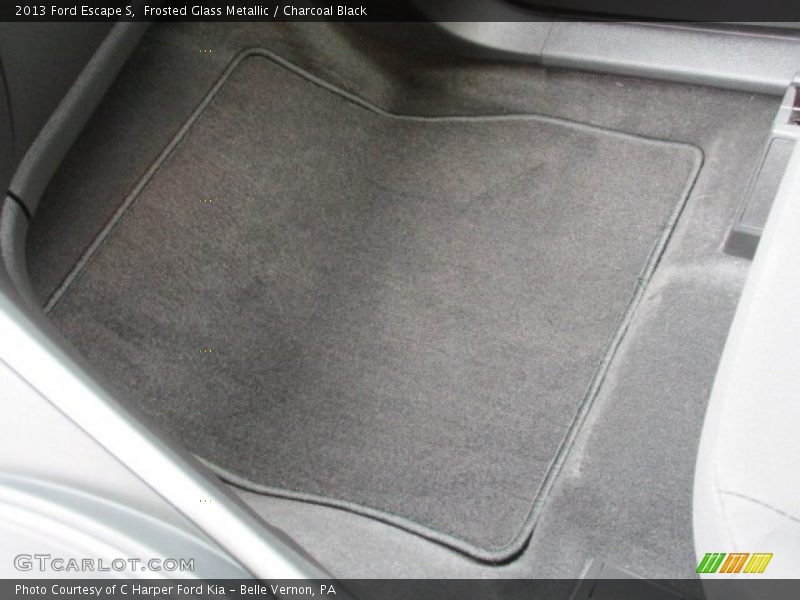 Frosted Glass Metallic / Charcoal Black 2013 Ford Escape S