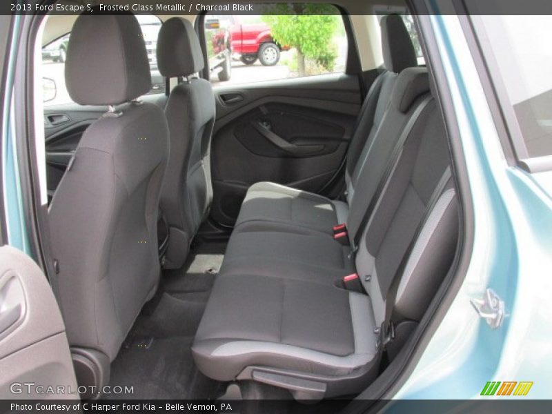 Frosted Glass Metallic / Charcoal Black 2013 Ford Escape S