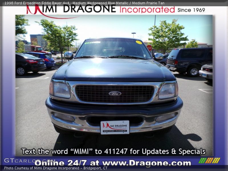 Medium Wedgewood Blue Metallic / Medium Prairie Tan 1998 Ford Expedition Eddie Bauer 4x4