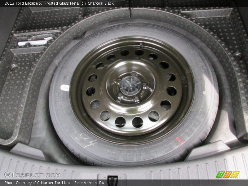 Frosted Glass Metallic / Charcoal Black 2013 Ford Escape S