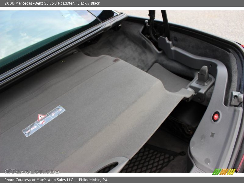 Black / Black 2008 Mercedes-Benz SL 550 Roadster