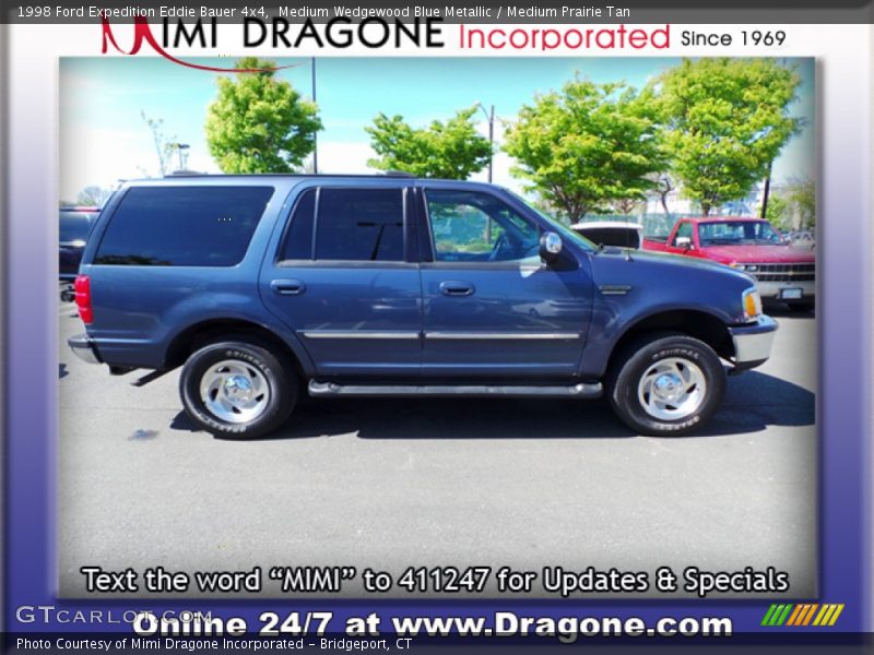 Medium Wedgewood Blue Metallic / Medium Prairie Tan 1998 Ford Expedition Eddie Bauer 4x4