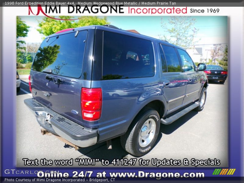 Medium Wedgewood Blue Metallic / Medium Prairie Tan 1998 Ford Expedition Eddie Bauer 4x4