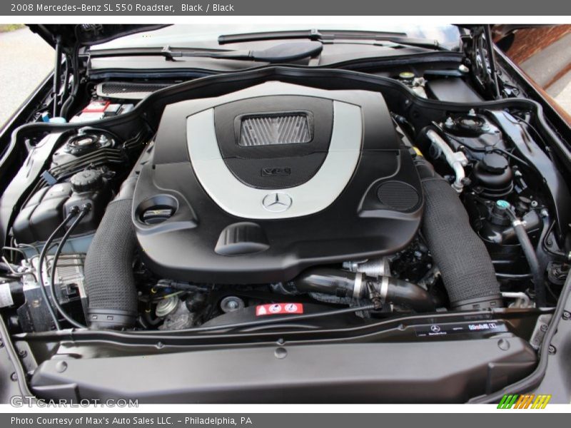 Black / Black 2008 Mercedes-Benz SL 550 Roadster