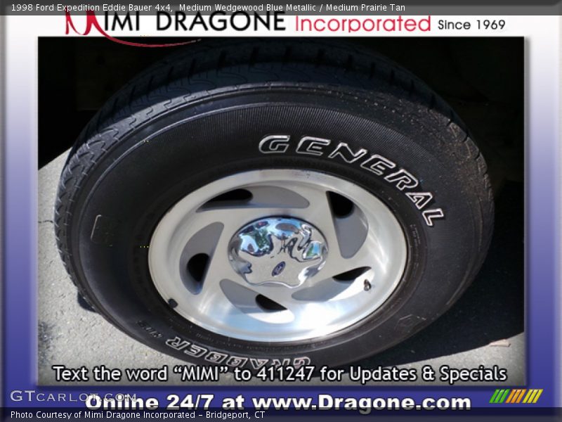 Medium Wedgewood Blue Metallic / Medium Prairie Tan 1998 Ford Expedition Eddie Bauer 4x4