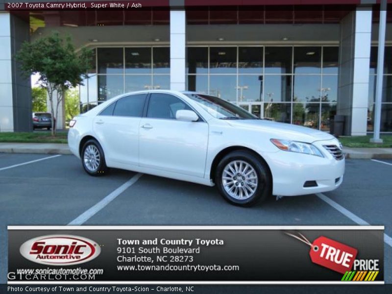 Super White / Ash 2007 Toyota Camry Hybrid