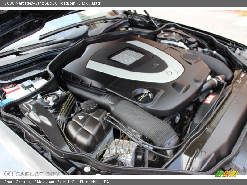 Black / Black 2008 Mercedes-Benz SL 550 Roadster