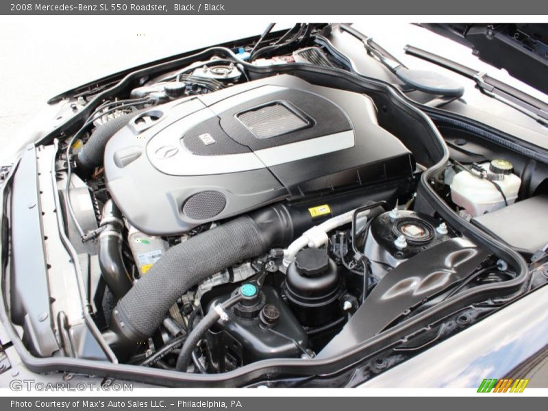 Black / Black 2008 Mercedes-Benz SL 550 Roadster