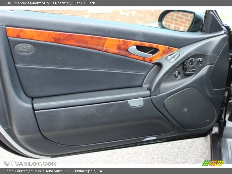 Black / Black 2008 Mercedes-Benz SL 550 Roadster