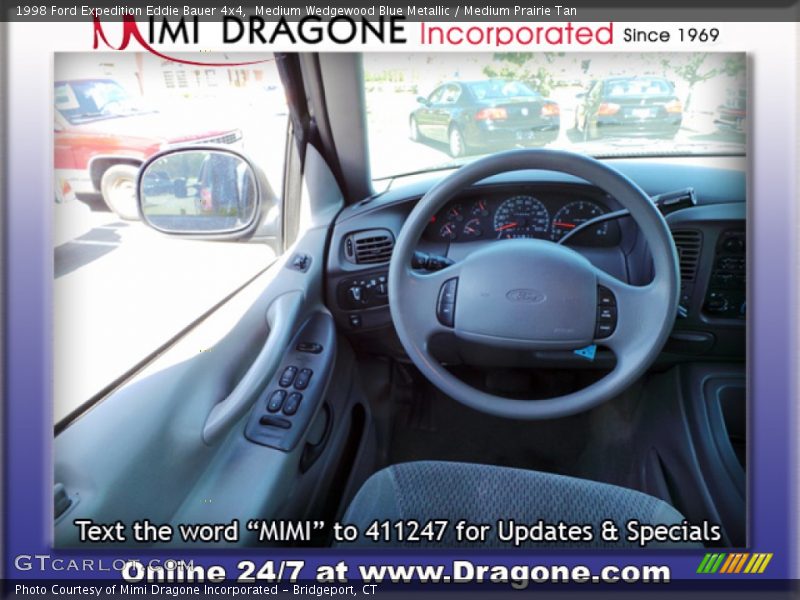 Medium Wedgewood Blue Metallic / Medium Prairie Tan 1998 Ford Expedition Eddie Bauer 4x4