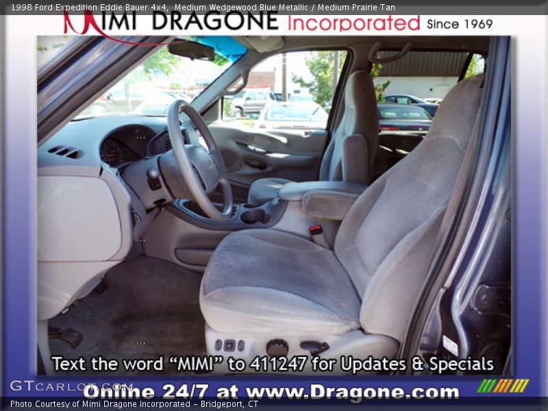 Medium Wedgewood Blue Metallic / Medium Prairie Tan 1998 Ford Expedition Eddie Bauer 4x4