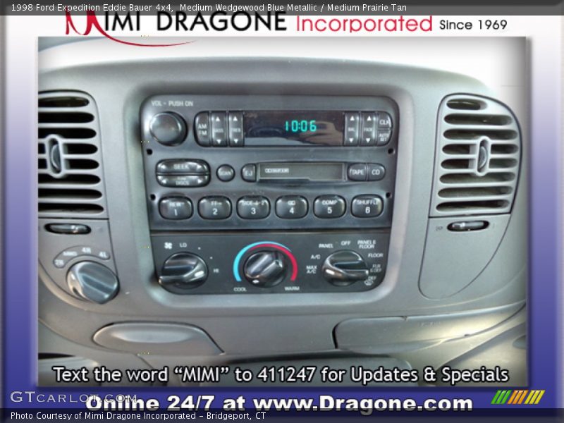 Medium Wedgewood Blue Metallic / Medium Prairie Tan 1998 Ford Expedition Eddie Bauer 4x4
