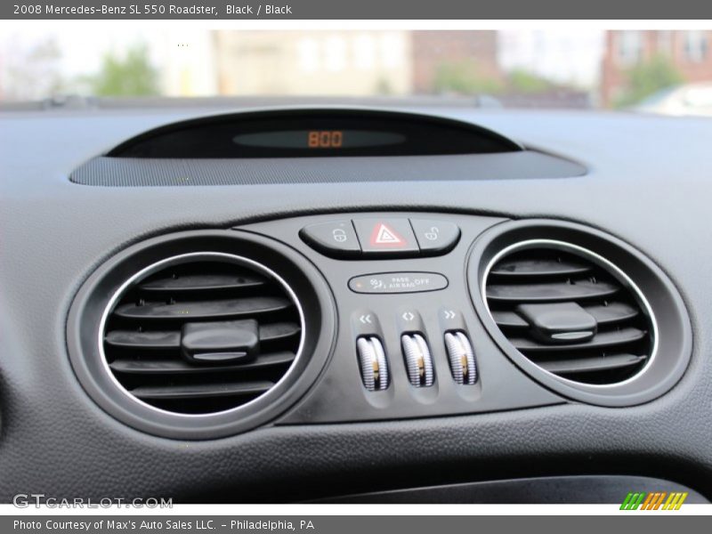 Black / Black 2008 Mercedes-Benz SL 550 Roadster