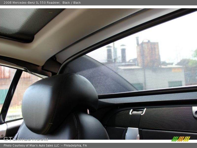Black / Black 2008 Mercedes-Benz SL 550 Roadster