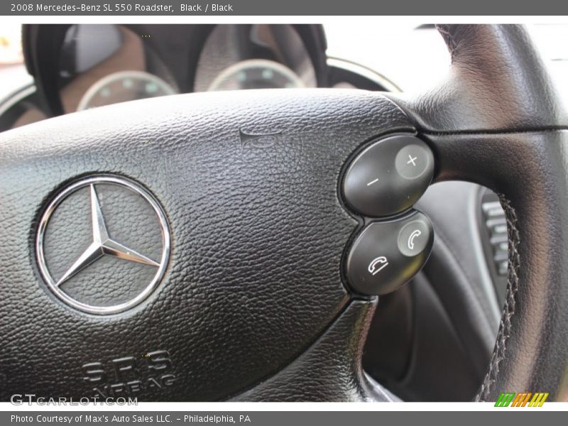 Black / Black 2008 Mercedes-Benz SL 550 Roadster