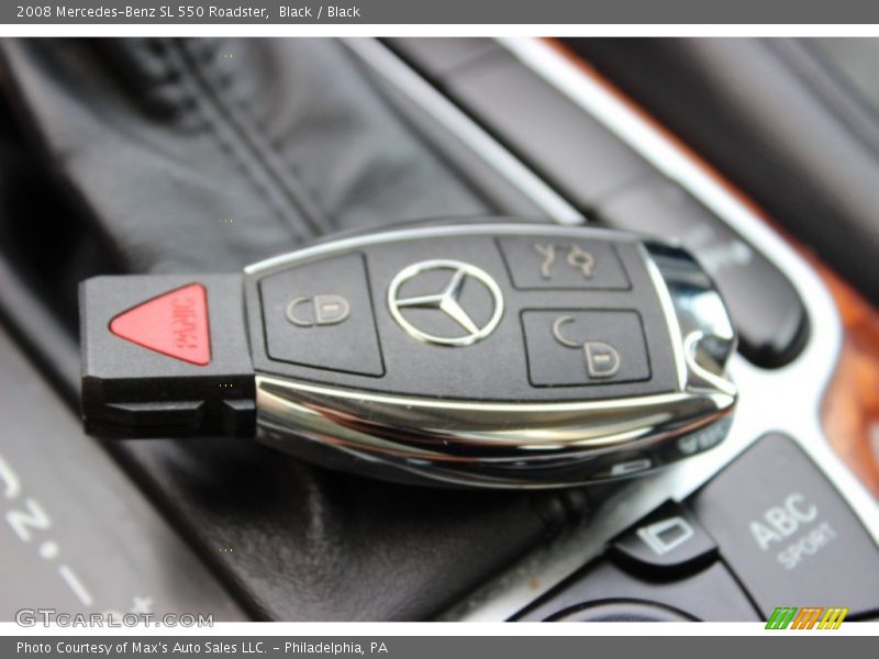 Black / Black 2008 Mercedes-Benz SL 550 Roadster
