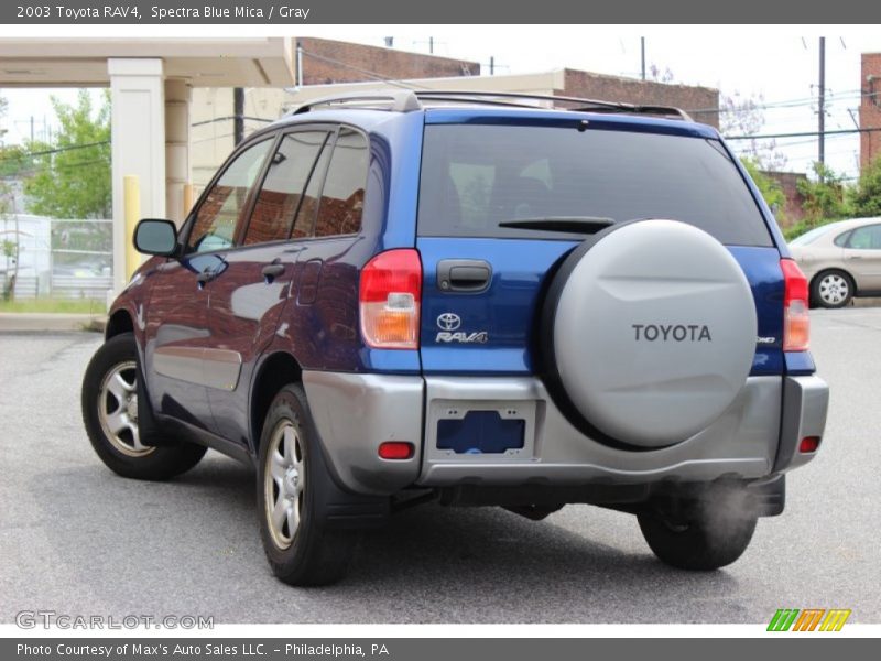 Spectra Blue Mica / Gray 2003 Toyota RAV4