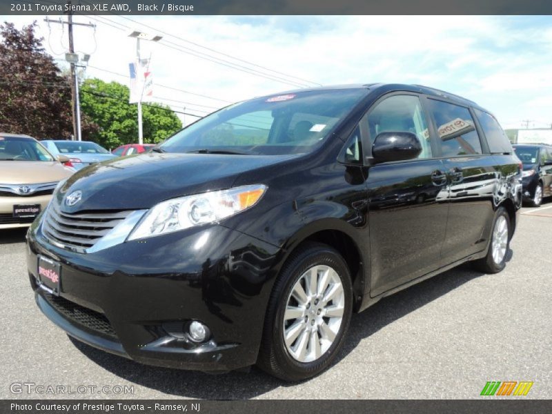 Black / Bisque 2011 Toyota Sienna XLE AWD