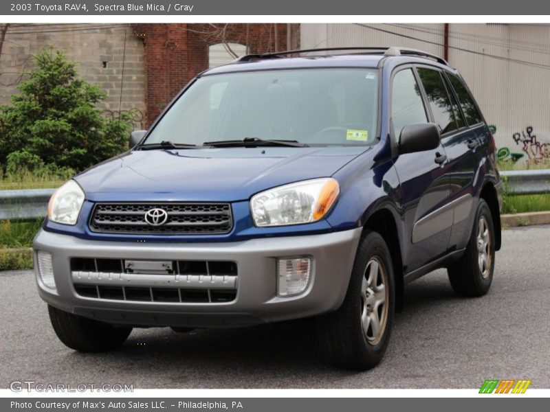 Spectra Blue Mica / Gray 2003 Toyota RAV4