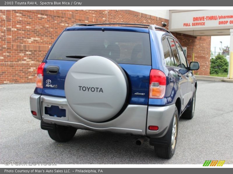 Spectra Blue Mica / Gray 2003 Toyota RAV4