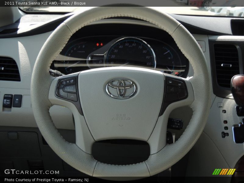 Black / Bisque 2011 Toyota Sienna XLE AWD