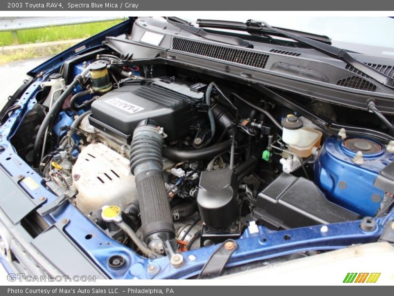 Spectra Blue Mica / Gray 2003 Toyota RAV4