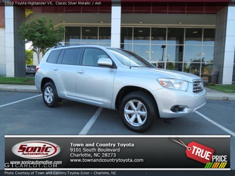 Classic Silver Metallic / Ash 2009 Toyota Highlander V6