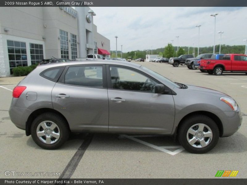 Gotham Gray / Black 2009 Nissan Rogue S AWD
