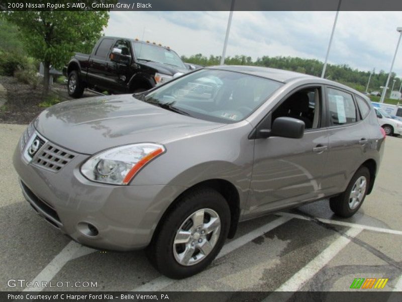 Gotham Gray / Black 2009 Nissan Rogue S AWD