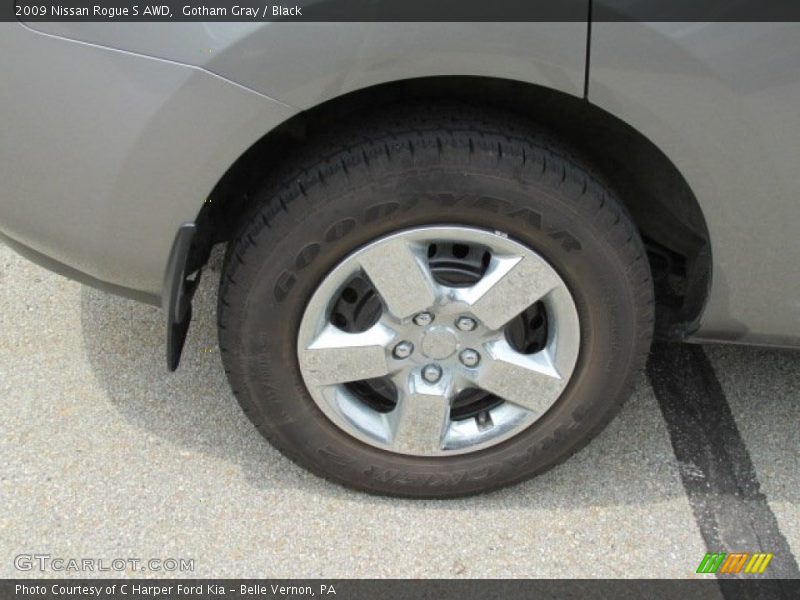 Gotham Gray / Black 2009 Nissan Rogue S AWD
