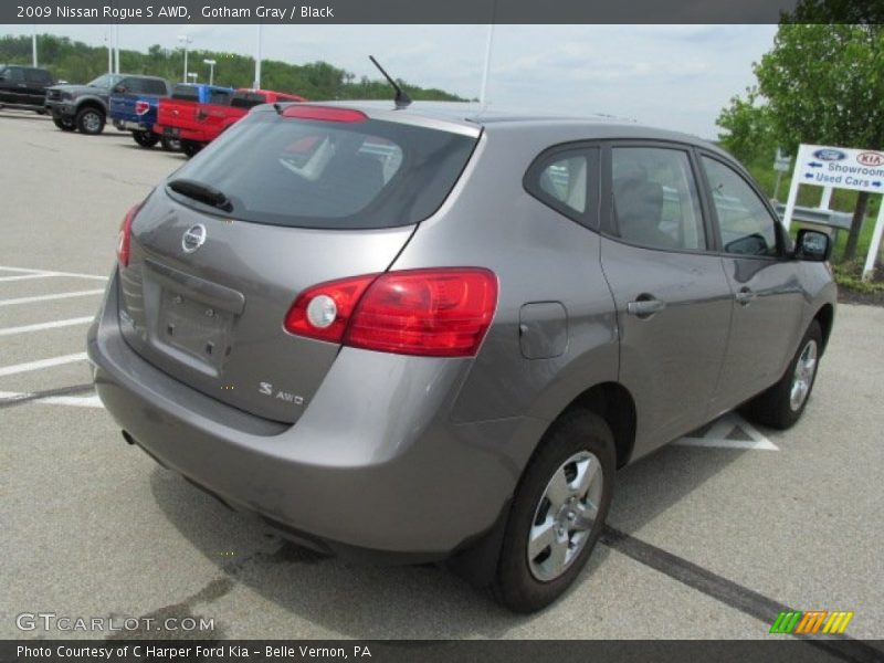 Gotham Gray / Black 2009 Nissan Rogue S AWD