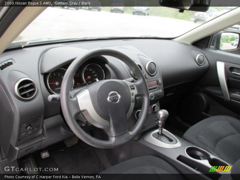 Gotham Gray / Black 2009 Nissan Rogue S AWD