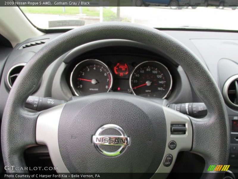 Gotham Gray / Black 2009 Nissan Rogue S AWD