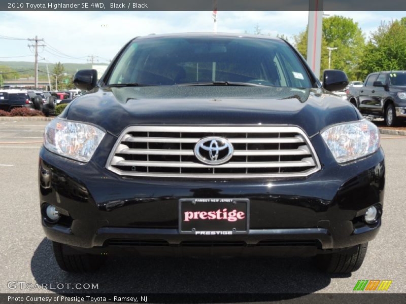 Black / Black 2010 Toyota Highlander SE 4WD