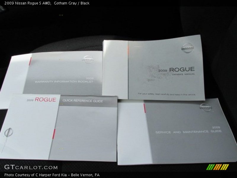 Gotham Gray / Black 2009 Nissan Rogue S AWD