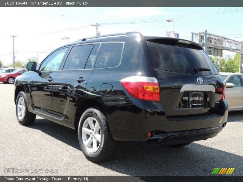 Black / Black 2010 Toyota Highlander SE 4WD