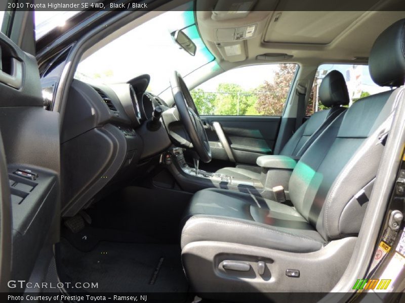 Black / Black 2010 Toyota Highlander SE 4WD