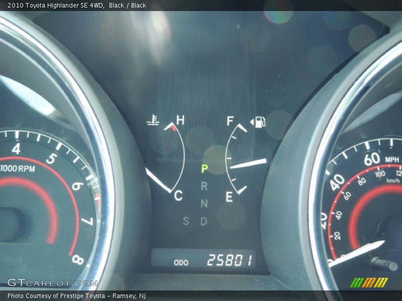 Black / Black 2010 Toyota Highlander SE 4WD