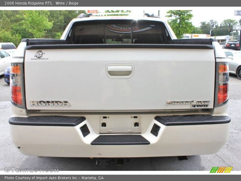 White / Beige 2006 Honda Ridgeline RTS