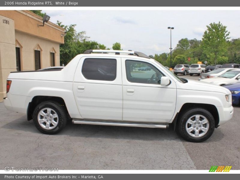 White / Beige 2006 Honda Ridgeline RTS