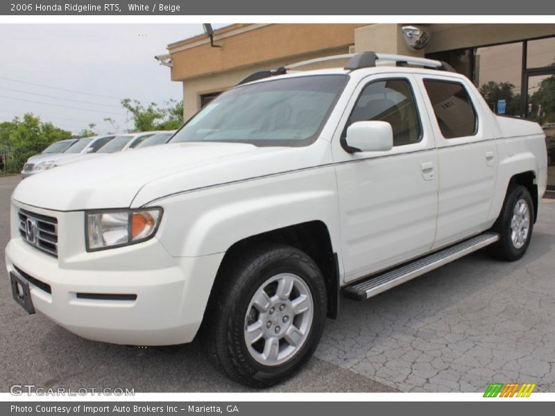 White / Beige 2006 Honda Ridgeline RTS