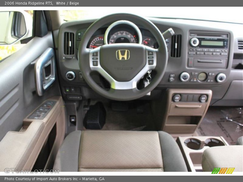 White / Beige 2006 Honda Ridgeline RTS