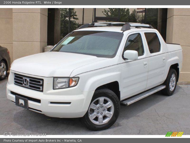 White / Beige 2006 Honda Ridgeline RTS