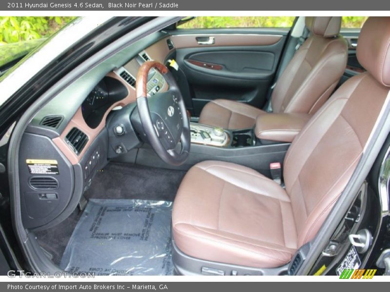  2011 Genesis 4.6 Sedan Saddle Interior