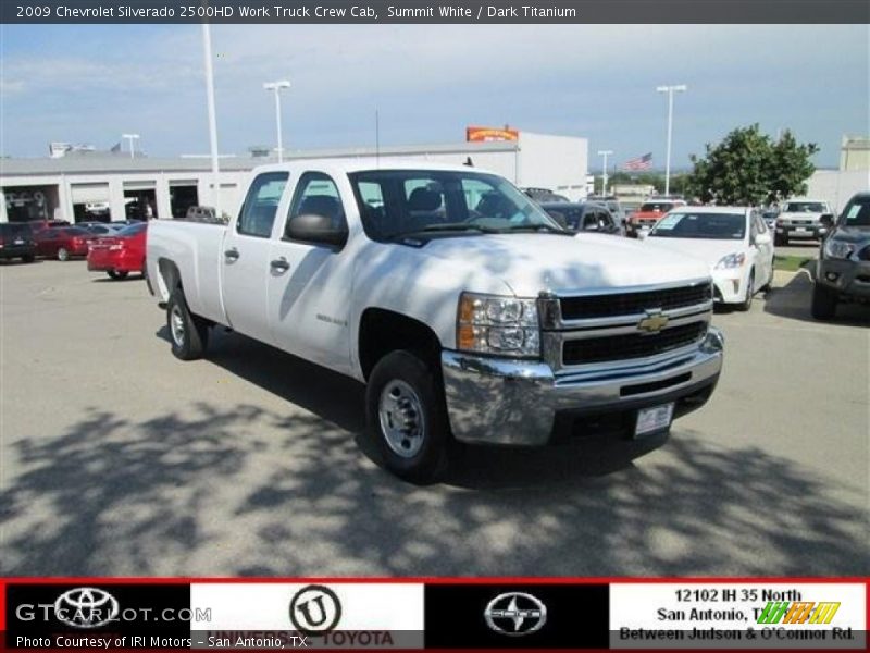 Summit White / Dark Titanium 2009 Chevrolet Silverado 2500HD Work Truck Crew Cab